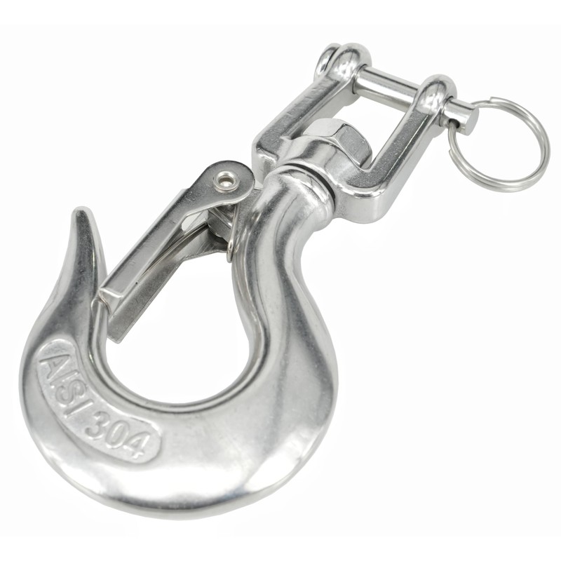 MAMDAFAON 5/16 Inch Chain Hook, 304 Stainless Steel Swivel Slip