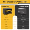12V 10Ah LiFePO4 Battery 2000+ Deep Cycle Rechargeable Lithium Battery