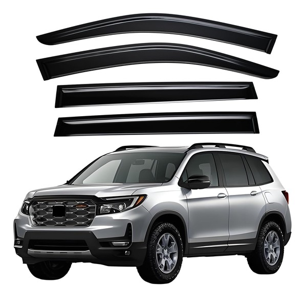 HZENNVIX Extra Durable Window Visor Compatible with 2019-2025 Honda Passport