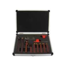 PAULIMOT Turning Tool Set with Reversible Plates, 8 mm, 9 Pieces
