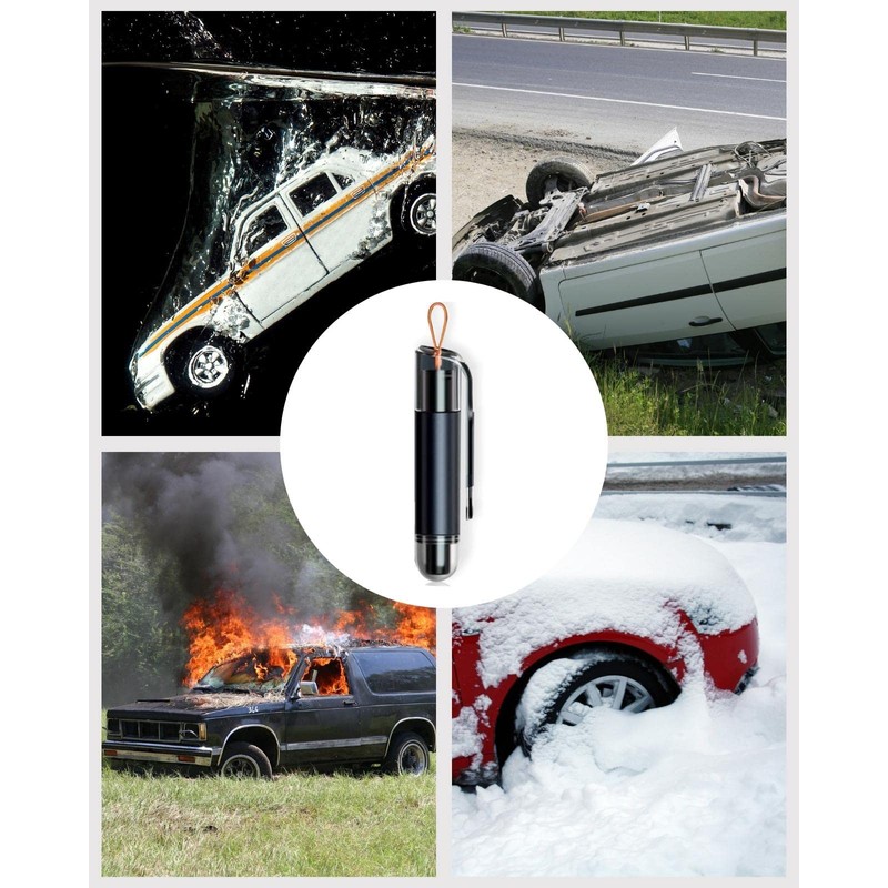 SUBORAWOS Emergency Rescue Hammer, Escape Hammer, Window Breaker, Seat Belt