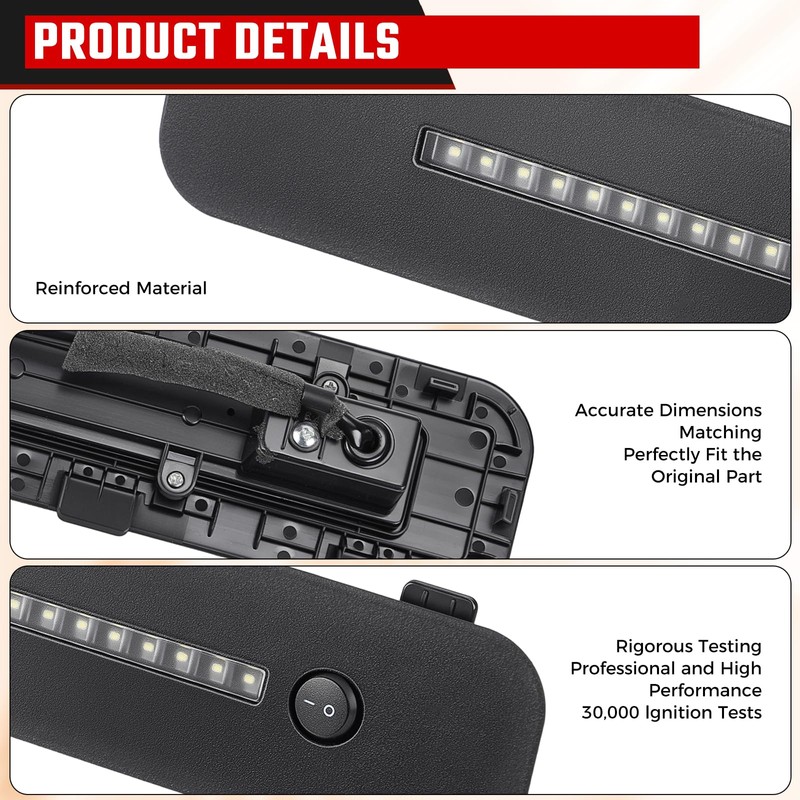 ISINFLASH Rear Tailgate Cargo Light Assembly Compatible with Honda Passport