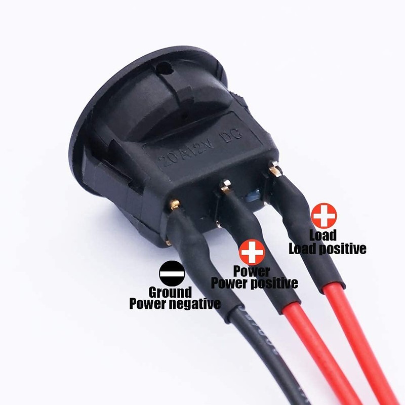 Twidec/8Pcs SPST Round Dot Rocker Toggle Switch Control For Car