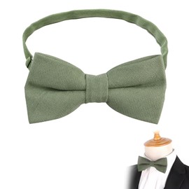 afhgdjr Bow Tie Green Men, Men's Butterfly Knot, Pocket Square Bow Tie Mint Green Men Children for Banquets, Parties, Proms, Weddings, Graduations