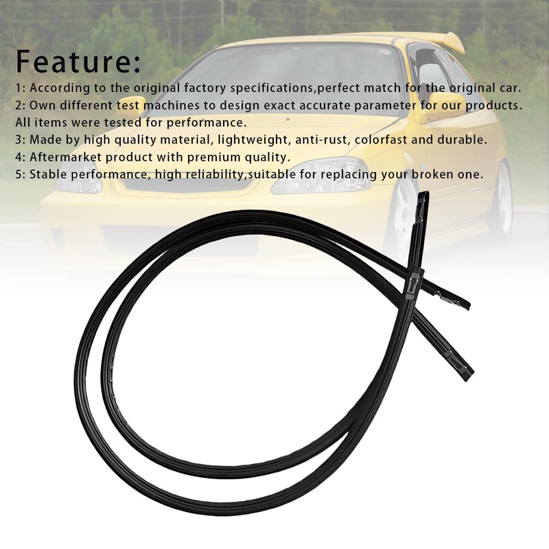 Topteng 2pcs L+R Door Roof Side Molding passend für Honda