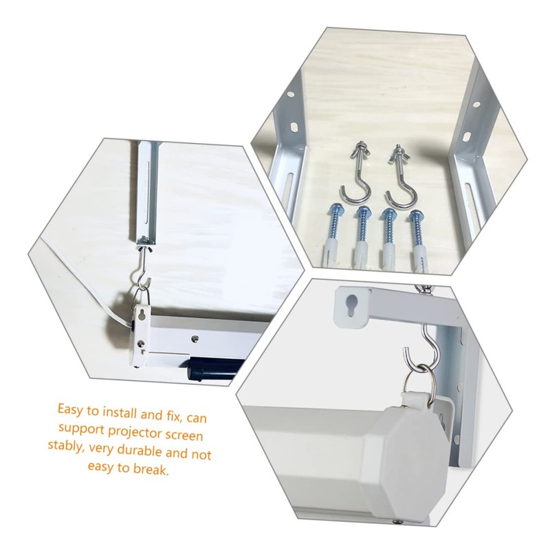 Gatuida 2pcs Projection Screen Ceiling Mounts Wall Mount Bracket for