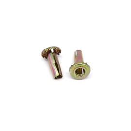 5/16" Stem Caster with Grip Teeth Wood Sleeve Chair Socket Furniture Caster Insert - Sold in Pairs (2)
