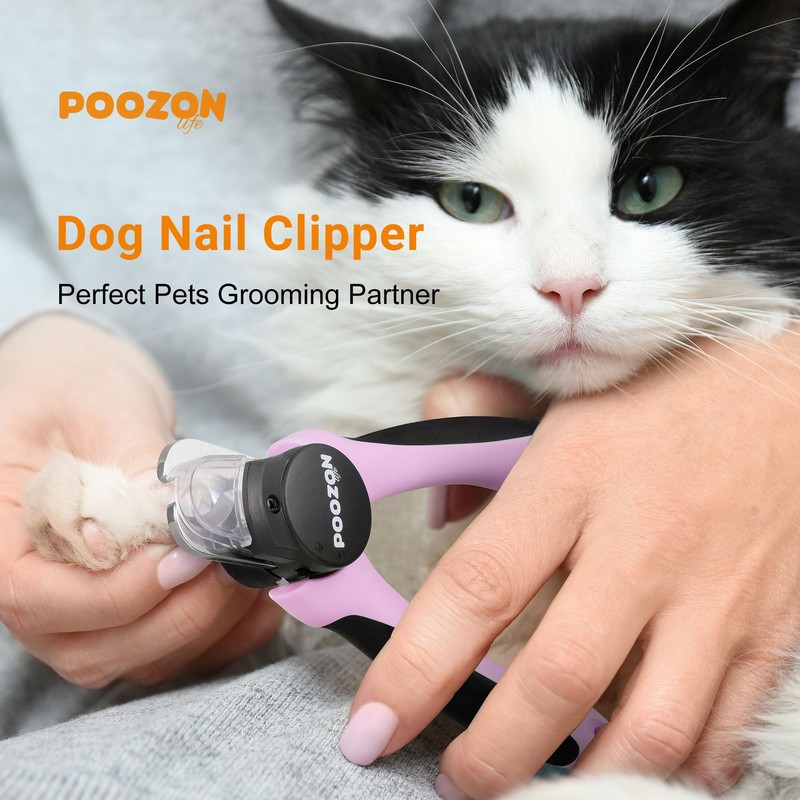 Poozonlife Dog Nail Clipper with Light, Illuminates Nail Clipper Kit