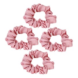 IWOWHERO 4pcs Scrunchies for Thick Hair Soft Elastic Ponytail Holders for Women Secure Hold No Pulling Chic Accessories
