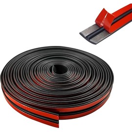 19.68 Windshield Rubber Seal Car Weather Stripping Trim T Shape Sealing Strip for Car Front Rear Windshield, Molding，Tailgate Adhesive Rubber Seal Strip(19mm)