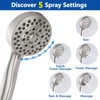 Double Shower Head for Couple, High Pressure Dual Showerhead, Adjustable