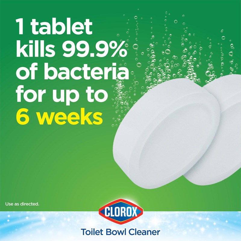 Clorox Ultra Clean Toilet Tablets Bleach 4 Count, 3.5 Ounces