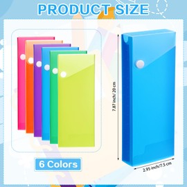 Watersay 48 Pcs Slider Pencil Case Bulk for Classroom Clear Plastic Pencil Box with Pull out Drawer Snap Closure Storage Box Crayon Boxes Translucent Multi Purpose Organizer for School Office Supplies