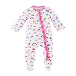 Mud Pie Baby Girl Sleeper, Rainbow, 9 Months