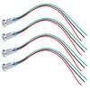 4 Sets PreWired Round LEDs Waterproof 2Color Signal Light Common