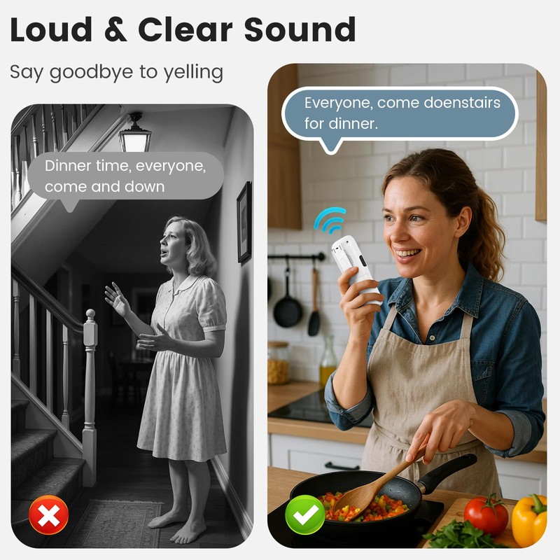 Intercoms Wireless for Home, 1 Mile Long Range for House