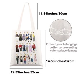 MYSOMY Murder TV Show Inspired Tote Bag Jessica Fletcher Fans Gifts Jessica Fletcer Tote Bag True Crime Lover Gift (j f tg)