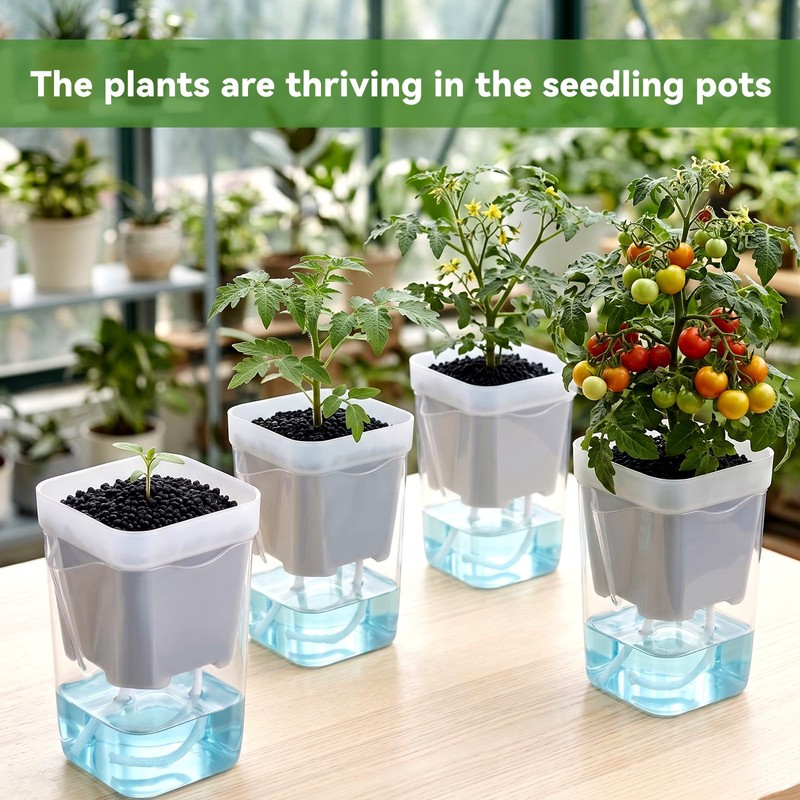 20 Pack 2.5 Inch Small Self Watering Pots for Indoor