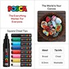 Authentic Posca Marker Set, 8 Professional Grade Posca Markers with