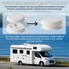 Aussio 2-Pack Mushroom Style RV Roof Vent Cap with Putty