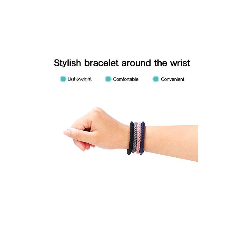 12-Pack Braided Hair Ties for Thick Hair, Classic Mix