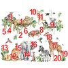 decalmile Large Jungle Animals Tree Branch Wall Stickers Safari Elephant