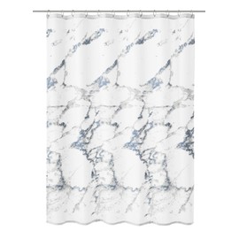 Kleine Wolke Shower Curtain Textile Marble Anthracite 180 x 180 cm