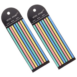 GRIRIW 2 Long Index Stickers Color Books Book tabs Color highlighters Colorful Bookmark Strip highlighting Strips Overlay Highlight Bookmarks Page Markers Highlight Strips annotating tabs