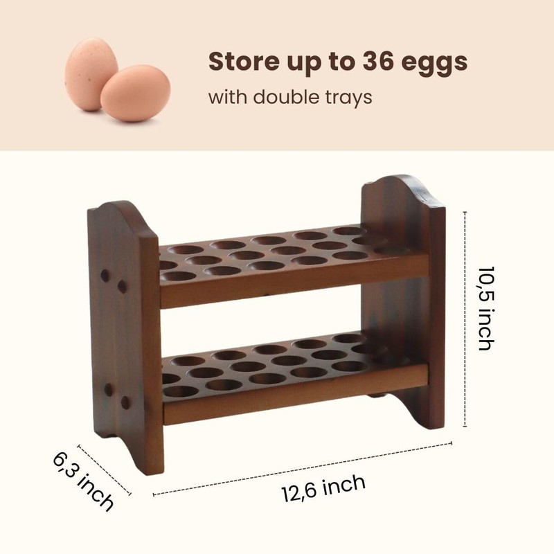 CONMEOCON Egg Holder Countertop, Egg Storage and Egg Container for