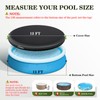 UIRWAY 13FT Round Pool Cover, Inflatable Pool Covers for Above