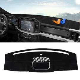 Autorder Dashboard Cover Mat for 2021-2025 2026 Ford F150 F-150 Hybrid Accessories Dash Cover Upgrade Velvet Dash Mat Sunshade Glare UV Rays Protector (Only fit for 12-inch Touchscreen)