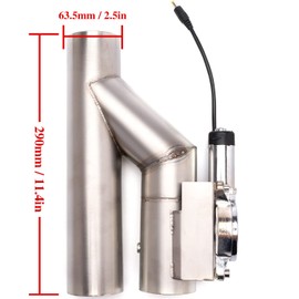 Stainless Steel 2.5 Inch Exhaust Y Pipe 2pcs