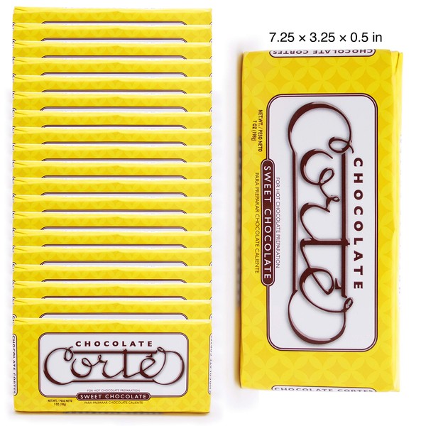 Chocolate Cortes Sweet Chocolate 7oz - 20 Pack