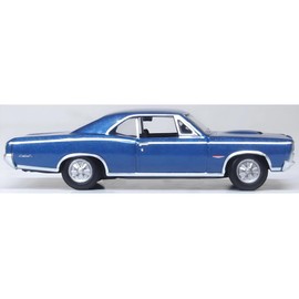Oxford Diecast 1966 Pontiac GTO Fontaine Blue Metallic 1/87 (HO) Scale Diecast Model Car 87PG66001