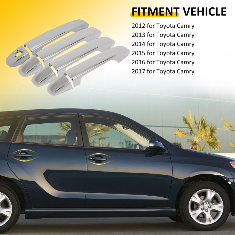 OCPTY 4PCS Door Handle Covers for 2012-2017 for Toyota Camry