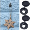 100 Pcs Black Screw Caps, Plastic Caps For Screws, Hinged
