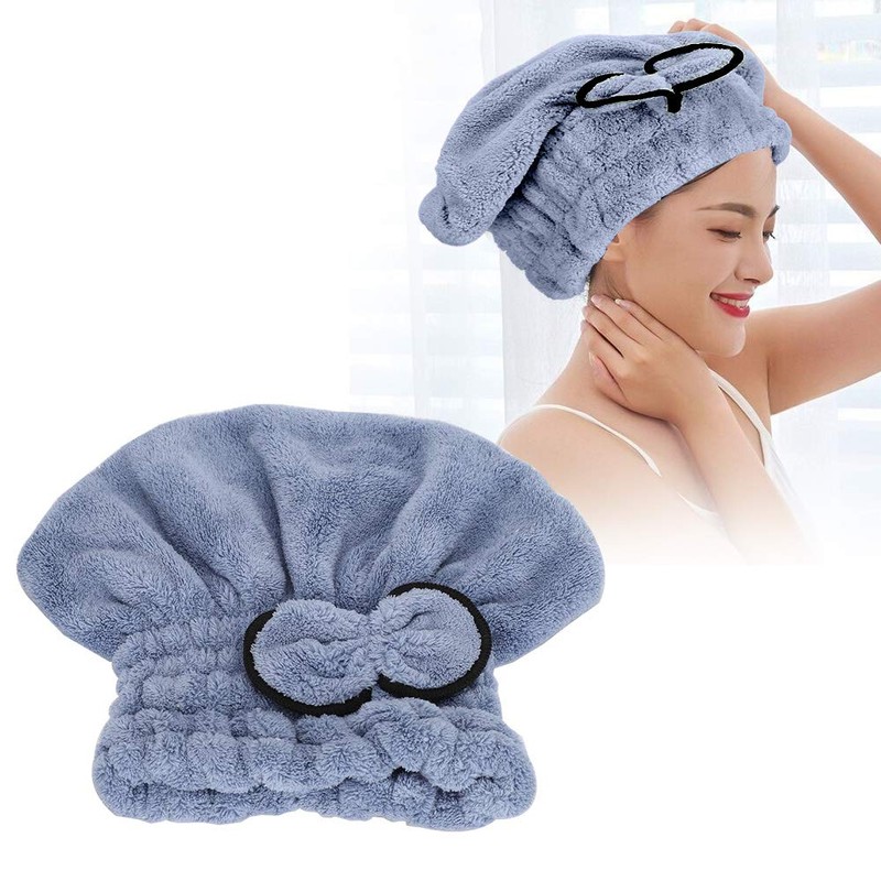ZJchao Toallas para Secar el Cabello, Gorro de Microfibra para