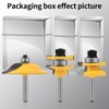 Raised Panel Router Bits，3PCS 1/4" Shank Router Bit Set,Cabinet Door