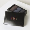 Daks (신세계강남점)DBSS5E203BK 남성장목3족 면혼방 블랙 체커보드 장목 3족세트 (DBS S5E203BK)