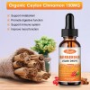 1500mg Berberine Liquid Drops Organic Ceylon Cinnamon Bitter Melon 2FL