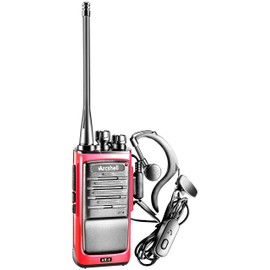 Arcshell Rechargeable Long Range Two-Way Radios with Earpiece 4 Pack Arcshell AR-6 Walkie Talkies Li-ion Battery and Charger Included