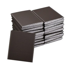 30Pcs Door Corner Seals Exterior Self-Adhesive Door Frame Seal Corner Foam Door Frame Seal Draft Stopper Corner Seal Pads with Adhesive for Isolation of Noise and Weather Stripping (Brown)