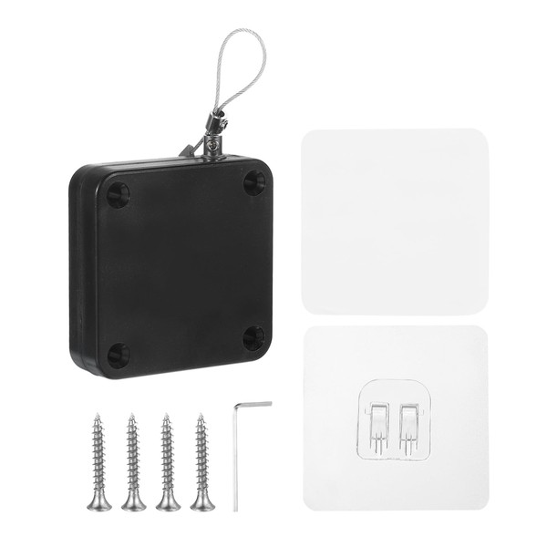 MECCANIXITY Punch-Free 500g Automatic Sliding Screen Door Closer, Multifunctional Storm