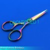 ODM Razor scissors 5" Cvd Rainbow plasma coating extremely sharp