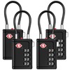 Puroma TSA Approved Luggage Travel Locks with Open Alert Indicator,