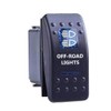 E Support™ 12V 20A Bar Rocker Toggle Switch Blue LED