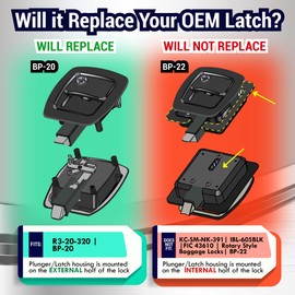 LATCH.IT RV Slam Latch | All Metal Storage Locks | Will Not Replace BP-22 or Offset Models | Camper Compartment Latches | RV Storage Door Latch for 3.9" x 3.3" Lock Holes & 1.25-2 inch Thick Doors