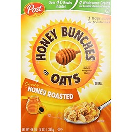 Honey Bunches Of Oats Honey Roasted, 3 Pound Box (Two 1.5 Pound Bags)