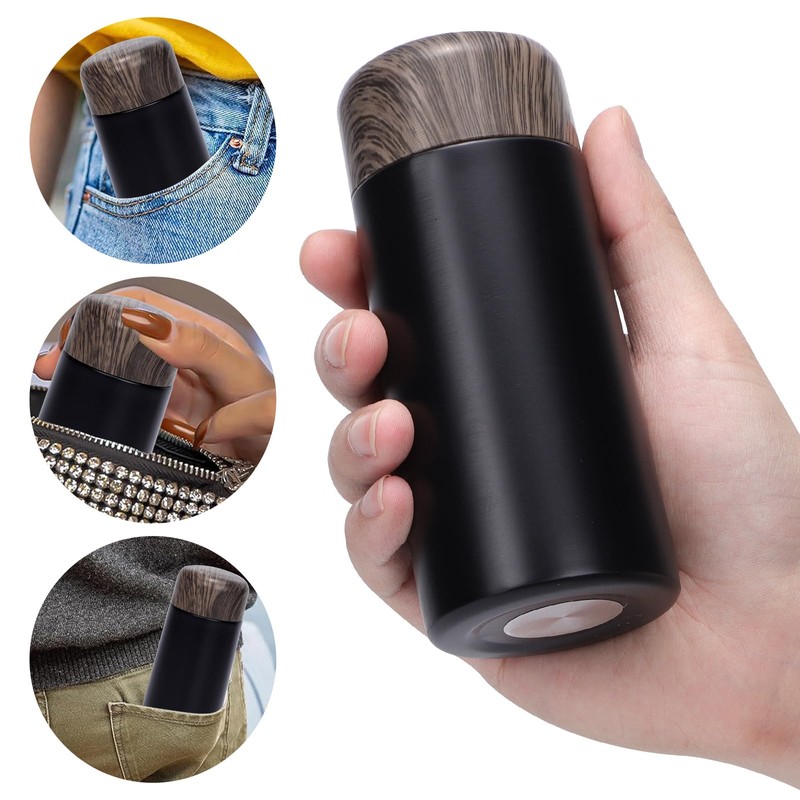 Risipu 150ml/5oz Small Water Bottle, Stainless Steel Mini Flask for