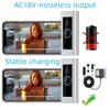 Black Video doorbell Special Power Transformer,18V500MA doorbell Power Adapter, Compatible